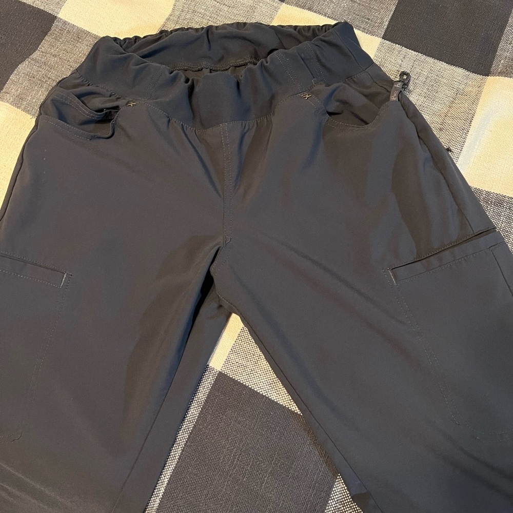 🩺 Cherokee iFlex Tapered Leg Pewter Gray Scrub Pants 🩺